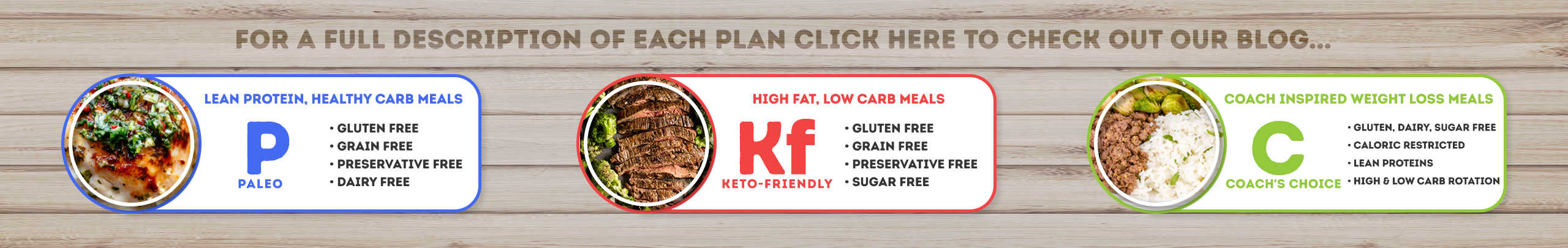 Keeping It Real Meals Shop Banner